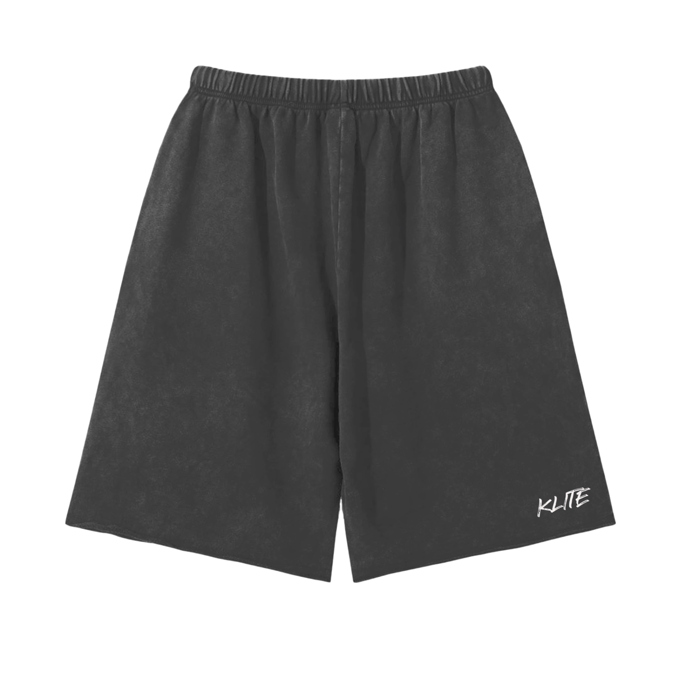 Snow Washed Raw Hem Shorts