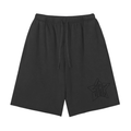 Snow Washed Raw Hem Shorts