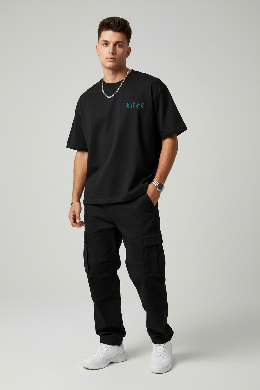 Model wearing Klite T-shirt